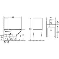 Унитаз компакт Grossman Style GR-4453S с бачком и сиденьем Микролифт — фото 6, Напольные унитазы