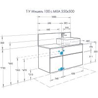 Товар: Тумба под раковину Aquaton Мишель 100 1A244101MIX40 подвесная Дуб эндгрейн Белая - фото 16 Тумба под раковину Aquaton Мишель 100 1A244101MIX40 подвесная Дуб эндгрейн Белая — фото 16, Мебель для ванной