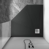 Душевой поддон из искусственного камня Vincea 100х100 VST-4SP1010A Антрацит — фото 4, Душевые поддоны из искусственного камня