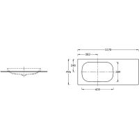 Столешница под раковину Kerama Marazzi Magica 120 MA.2.0.SG519920R\120 Серая матовая — фото 3, Столешницы под раковину