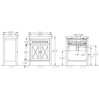 Товар: Тумба под раковину Opadiris Палермо 70 00-00006720 Белая матовая - фото 8 Тумба под раковину Opadiris Палермо 70 00-00006720 Белая матовая — фото 8, Мебель для ванной