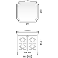 Товар: Тумба под раковину Corozo Манойр 85 SD-00000970 Белая - фото 9 Тумба под раковину Corozo Манойр 85 SD-00000970 Белая — фото 9, Тумбы под раковину