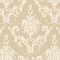 Обои Bernardo Bartalucci Palazzo 5047-3 Винил на флизелине (1,06*10,05) Бежевый, Дамаск — фото 1, Обои для стен