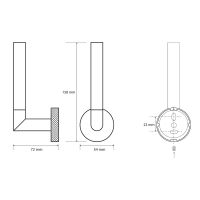 Держатель туалетной бумаги Bemeta Stella 166112032 Хром — фото 2, Держатели туалетной бумаги