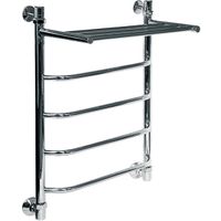 Водяной полотенцесушитель Ника Trapezium ЛТ/ВП 60x40 с полкой Хром — фото 2, Водяные полотенцесушители