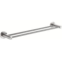 Полотенцедержатель Frap F301 F30109 двойной Сатин — фото 1, Полотенцедержатели