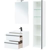 Товар: Тумба под раковину Aquanet Lino 60 253901 подвесная Белая матовая - фото 4 Тумба под раковину Aquanet Lino 60 253901 подвесная Белая матовая — фото 4, Мебель для ванной