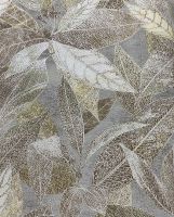 Обои RASCH Murano 645569 Винил на флизелине (1,06*10,05) Бежевый/Золото, Листья — фото 1, Обои для стен