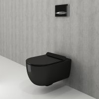 Унитаз Bocchi V-Tondo 1416-005-0129 подвесной Черный глянцевый без сиденья — фото 3, Унитазы