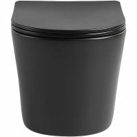 Унитаз Vincea Piatti VT1-11SMB подвесной Черный матовый с сиденьем Микролифт — фото 2, Подвесные унитазы