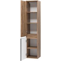 Товар: Шкаф пенал Brevita Dakota 35 L DAK-050350-19/02Л Черный кварц Дуб Галифакс олово - фото 7 Шкаф пенал Brevita Dakota 35 L DAK-050350-19/02Л Черный кварц Дуб Галифакс олово — фото 7, Мебель для ванной