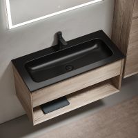 Тумба под раковину Sancos Marmi 1.0 100 MR1.0100EG подвесная Дуб галифакс натуральный — фото 14, Тумбы под раковину