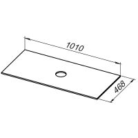 Столешница под раковину Allen Brau Fantasy 100 1.11010.B Бежевая — фото 8, Столешницы под раковину