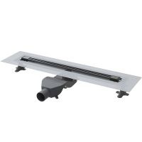 Душевой лоток Boheme B&T Infinity 60 981-60-GM с решеткой Оружейная сталь — фото 1, Душевые лотки