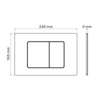 Клавиша смыва Grossman Classic 700.K31.04.30M.30M Золото глянцевое — фото 6, Кнопки смыва