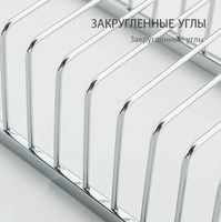 Полка корзина Frap F353 Хром — фото 7, Полки для ванной и душа