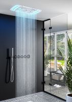 Душевая система Timo Saona SX-2319/18SM с термостатом Черное золото — фото 4, Встраиваемые душевые комплекты