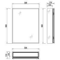 Зеркальный шкаф Aquatek 50 Хром арт-AQ7508-MC — фото 12, Зеркальные шкафы в ванную