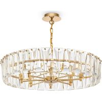 Подвесной светильник Maytoni Modern Puntes MOD043PL-08G Прозрачный Золото — фото 1, Подвесные светильники