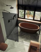 Товар: Душевая перегородка Maybah Glass MGD-274-6 790x1950 коннектор стена-стекло Черный стекло графитовое - фото 5 Душевая перегородка Maybah Glass MGD-274-6 790x1950 коннектор стена-стекло Черный стекло графитовое — фото 5, Душевые перегородки