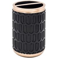 Стакан для зубных щеток Ridder Laila 2159210 Черный — фото 1, Мыльницы