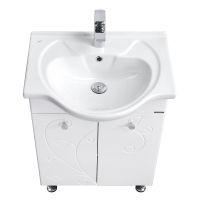 Тумба под раковину Aquaton Лиана 60 1A163101LL010 Белая — фото 2, Тумбы под раковину