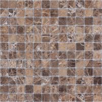 Мозаика Caramelle mosaic Pietrine 4 мм Emperador Dark MAT 29,8x29,8 см — фото 1, Мозаика