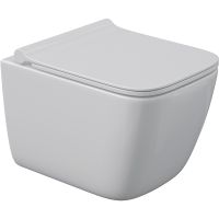 Унитаз Berges Quattro S 082149 подвесной с сиденьем Микролифт — фото 1, Подвесные унитазы