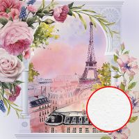 Фреска Ortograf Городской пейзаж 30385 Фактура бархат FX Флизелин (2,7*2,7) Розовый/Разноцветный, Город/Цветы/Абстракция — фото 1, Фрески