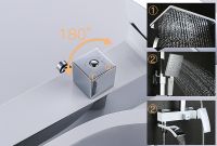 Душевая система Gappo G07 G2407-8 Белая Хром — фото 4, Душевые стойки