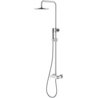 Душевая система Boheme Stick 128-WCR Белая Хром — фото 1, Душевое оборудование. Душевая программа