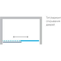 Душевая дверь Koller Pool Trend 120 TD120C профиль Хром стекло прозрачное — фото 7, Душевые двери в нишу