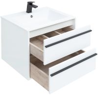 Товар: Тумба с раковиной Aquanet Lino 60 271943 подвесная Белая матовая - фото 7 Тумба с раковиной Aquanet Lino 60 271943 подвесная Белая матовая — фото 7, Мебель для ванной