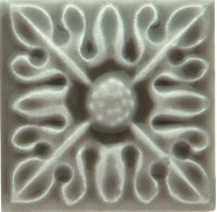 Керамическая вставка Adex Studio Relieve Flor № 2 Eucalyptus ADST4063 3х3 см — фото 1, Керамическая плитка