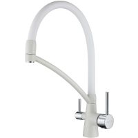 Смеситель для кухни Paulmark Siegen Si213111-331 Белый Хром — фото 1, Смесители для кухни