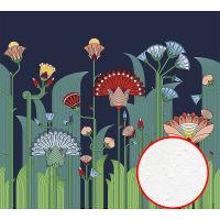 Фреска Ortograf Цветы 33440 Фактура бархат FX Флизелин (3*2,7) Разноцветный, Цветы — фото 1, Фрески