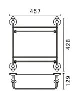 Товар: Стеклянная полка Art&Max Antic Crystal AM-E-2682BSJ-Br Бронза - фото 3 Стеклянная полка Art&Max Antic Crystal AM-E-2682BSJ-Br Бронза — фото 3, Полки для ванной и душа