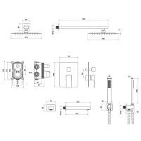 Товар: Душевая система Aquatek Либра AQ1673MB Черная матовая - фото 5 Душевая система Aquatek Либра AQ1673MB Черная матовая — фото 5, Встраиваемые душевые комплекты