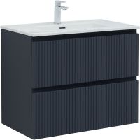 Тумба под раковину Aquanet Джейн 80 335429 подвесная Маренго — фото 1, Тумбы под раковину