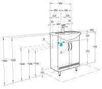 Товар: Тумба под раковину Aquaton Онда 56 1A122801ON010 Белая - фото 10 Тумба под раковину Aquaton Онда 56 1A122801ON010 Белая — фото 10, Тумбы под раковину