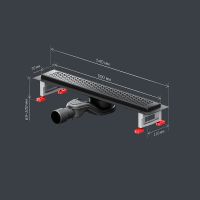 Товар: Душевой лоток AM.PM MasterFlow 50 W01SC-P11-050-01BM с Черной матовой решеткой Cut Gradient - фото 16 Душевой лоток AM.PM MasterFlow 50 W01SC-P11-050-01BM с Черной матовой решеткой Cut Gradient — фото 16, Душевые лотки