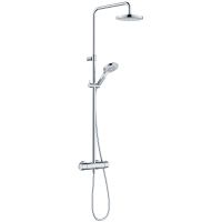 Душевая система Kludi Dive Dual Shower System 6907905-00 с термостатом Хром — фото 1, Душевые стойки