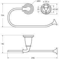 Товар: Полотенцедержатель Art&Max Bianchi AM-E-2606-Cr Хром - фото 2 Полотенцедержатель Art&Max Bianchi AM-E-2606-Cr Хром — фото 2, Полотенцедержатели