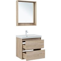 Товар: Тумба под раковину Aquanet Милан 70 336383 подвесная Дуб светлый - фото 12 Тумба под раковину Aquanet Милан 70 336383 подвесная Дуб светлый — фото 12, Мебель для ванной