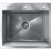 Кухонная мойка Ulgran Steel US 500-001 Брашированная сталь — фото 1, Кухонные мойки