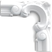 Угловой элемент Orac Decor P8030D 132x17x132 мм — фото 1, Молдинги