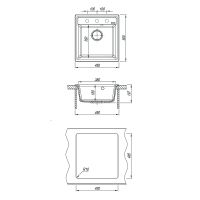 Товар: Кухонная мойка Lemark Hanka 450 9910008 Бежевая - фото 4 Кухонная мойка Lemark Hanka 450 9910008 Бежевая — фото 4, Кухонные мойки
