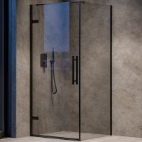 Душевая стенка Ravak Cool COPS-90 X9VV70300Z1 профиль Черный стекло Transparent — фото 1, Боковые стенки