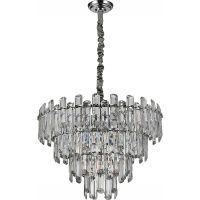 Люстра Divinare Rosie 3511/02 LM-8 Прозрачная Хром — фото 1, Люстры