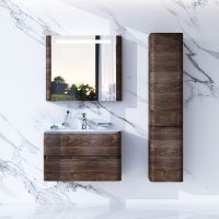 Тумба под раковину AM.PM Sensation 80 M30FHX0802NF подвесная Орех — фото 8, Тумбы под раковину